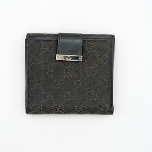 Gucci GG Monogram Canvas & Leather Bifold Wallet, Dark Brown - EUC!